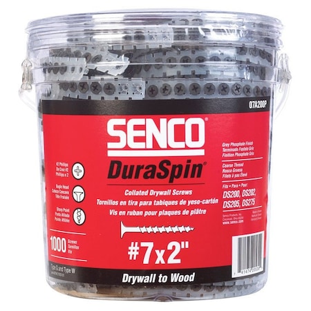 Senco Drywall Screw, #7 x 2 in, Phillips Drive 07A200P